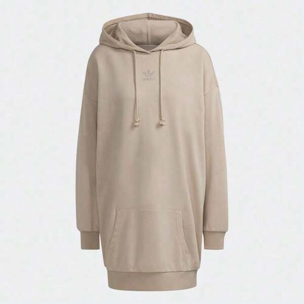 Adidas Robe de sport ample avec capuche pour femmes, style automnal décontracté HF9208