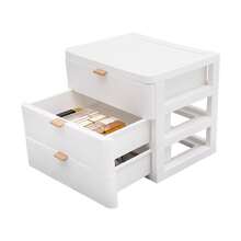 Large-Capacity Drawers, 3-Tier Storage Organizer, Sturdy PP Material, Stylish White Design - White - View 6