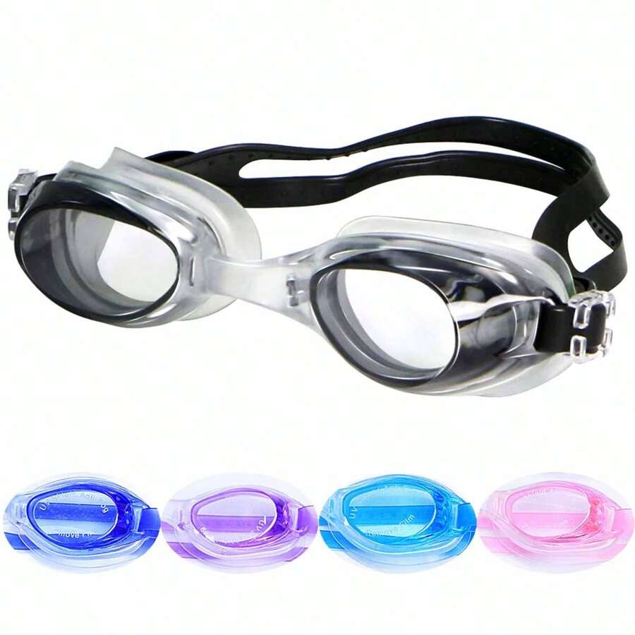 1pc Swimming Goggles, A Must-Have For Summer Swimming Teams, Are Adjustable And Available In Multiple Colors. They Are High-Definition Transparent Swimming Goggles Suitable For Both Men And Women