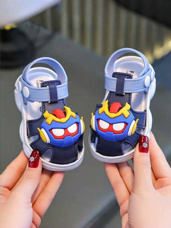 Sandálias de verão 2025, sapatos de praia com sola macia, novos, para crianças pequenas, bebês, meninos, novo estilo chinês