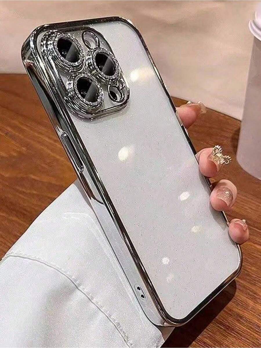Basic Phone Case. Clear Case With Contrasting Frame. Compatible With IPhone 15/15 Pro (1 Unit) - 銀級 2 - View 1