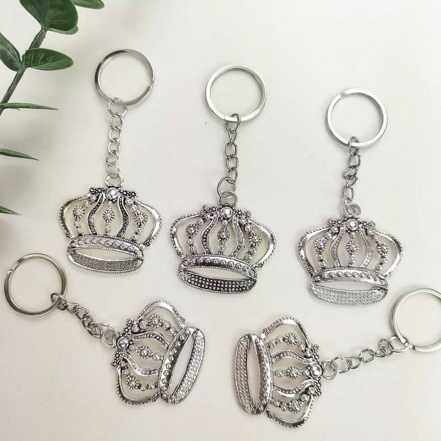 Bộ 5 móc khóa vương miện rỗng phong cách Châu Âu và Châu Mỹ, Quà tặng xây dựng nhóm công ty sáng tạo cho bạn bè và bạn gái trong kỳ nghỉ, Đồ trang trí treo nội thất ô tô Unisex, Phụ kiện quần áo và túi xách tự làm Phụ kiện ô tô Túi đeo chéo Chữ cái trường học Dễ thương theo phong cách Goth Y2k Phụ kiện túi xách Dây đeo có ngăn đựng thẻ Phụ kiện ô tô Túi đeo chéo Phụ kiện ô tô Giáng sinh Ý tưởng quà tặng cho chị gái giáo viên - Nhiều màu - Xem 1