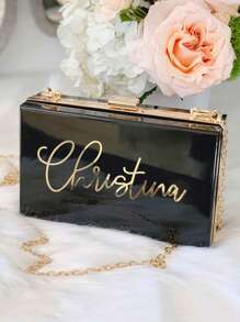 1pc Custom Mrs Purse Bride Clutch Purse For Wedding Bridal Clutch Custom Gift For Bride To Be Personalized Wedding Gift For Bride,Personalized Acrylic Clutch Bridesmaid Clutch Bridesmaid Purse Bridesmaid Bag Custom Personalized Acrylic Purse Acrylic Clutch,Custom Bride Purse - White Acrylic Clutch For Bride - Mrs Crossbody Purse - Bride Bachelorette Accessory - Bride To Be Gift, ,Colorful,Cute,Adorable,Funny,Kawaii,Y2K,Stylish,Unisex,Casual,Custom,Personalized,Unique,Customized,Ideal Gifts For Him,Ideal Gifts For Her,Her,Boyfriend,Girlfriend,Family,Friends