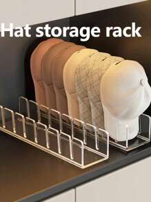 1 pièce Support pour casquette sans installation, organisateur de casquette en acrylique pour 7 casquettes de baseball. Porte-chapeaux pour l'affichage et l'organisation des casquettes de baseball dans la chambre, le placard, la commode, le bureau, les baby-showers, parfait pour les anniversaires, mariages, fêtes. Cadeau idéal pour les collègues, amis et famille, rentrée scolaire