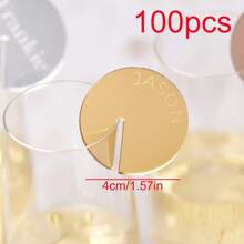 2/10/20/50/100 Pcs Custom Wine Charm With Names, Wedding Name Place Card Ideas Glass Marker Wine Charm Wedding Drink Tags Cocktail Champagne Charms Drink Label Glass Charm Place Setting, Multi-Functional, Durable, Ornamental, Reusable, Exquisite, Stylish, High-Quality, Colorful, Modern, Custom, Personalized, Unique, Home, Garden, Office, For Anniversaries, For Valentine's Day, For Mother's Day, For Birthdays, For Father's Day, For Graduation, For Weddings, For Housewarming,Vacay Vibes,Graphic Print