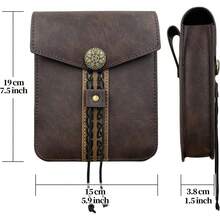 2pcs/1pc Medieval Viking Style Waist Belt And Small Pouch, Suitable For LARP, Renaissance Fair, Halloween And Renaissance - Multicolor - View 8