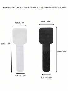 20pcs Self-Adhesive Heavy-Duty Hook And Loop Cable Ties, Black & White Cord Organizer For Data Wires Management Desktop Computer Wire Fastening Straps Multi-Purpose Office Tabletop Nylon Adjustment Bands, Wire Holder Clips, Reusable Cable Ties, Cord Management Clips, Clips For Cords, Cord Organization, Adjustable Straps, Tidy Wire Solution, Durable Clips, Longlasting Bands, Wire Clips, Office Professionals, Workspace Organization - Multicolor - View 7