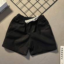 Kit 3 Shorts For Boys, Preppy Twill, Black, Beige, Khaki, Children's Bermuda Shorts - 彩色 - 查看 7