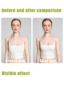 Nipple Shield Lift, Strapless Adhesive Push Up Reusable Silicone Tape Bra, Invisible Adhesive Bra For Women And Girls Pink - Apricot - View 2