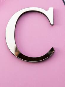 Pegatinas decorativas de pared de letras de espejo acrílico 3D gruesas, 10cm/15cm/20cm letras autoadhesivas extraíbles de espejo acrílico, resistentes al agua y a la corrosión