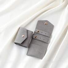 1 Stück faltbare Schmuckrolle für Reisen, multifunktionale kleine Schmuckrollentasche aus Mikrofaser, weich und tragbar, Aufbewahrungstasche für Ohrringe, Halsketten, Make-up Tasche, Schulmaterial, Reisebedarf, Kosmetiktasche, Feiertagsartikel, Schulanfang, Make-up Organizer, Make-up Aufbewahrung