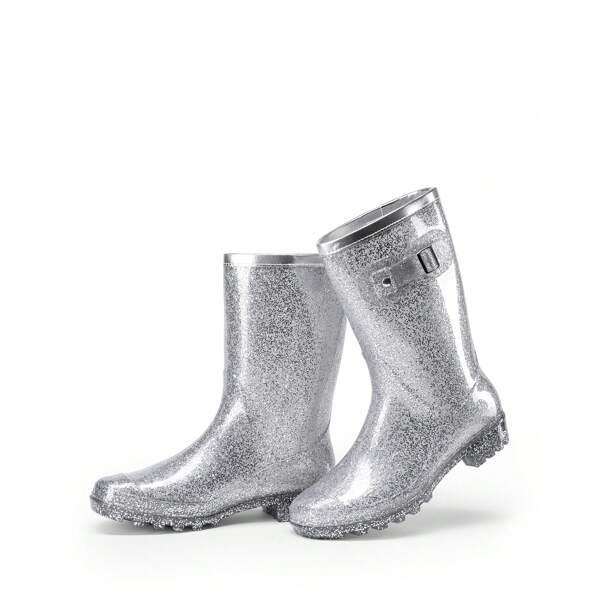 Bottes en caoutchouc pour femmes, chaussures de pluie haute couture pour l'extérieur