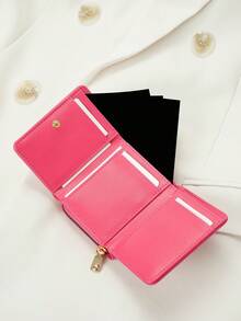 钱包 女士钱包 小钱包/短钱包 卡包 拉链钱包 全拉链钱包 多层三折 带卡槽 可装信用卡/身份证/钱/现金/护照 多功能 生日礼物 教师礼物 旅行 经典 简约 休闲 女士 大学生 便携 多功能