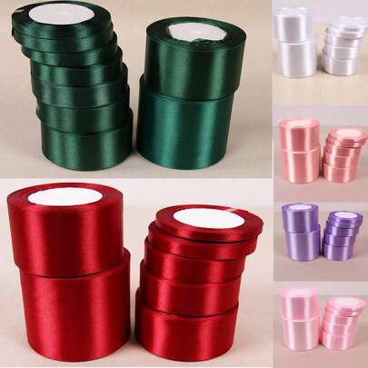 1 chiếc ruy băng đen xanh lá cây thủ công DIY ruy băng hoa hồng dài 21 mét vải polyester đóng gói, trang trí nhà cửa, trang trí cảnh, trang trí tiệc theo chủ đề