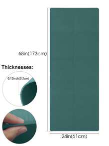 1 buc. Covoraș de yoga EVA cu grosimea de 0,3 cm pentru începători, covoraș de fitness, covoraș de yoga pentru dans (verde măsliniu)