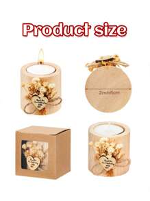 1 pieza Soporte de vela personalizable, compatible con diversos tipos de texto y tipografía, hecho de madera, tamaño 5 cm x 5 cm, nuevo set de soportes de vela cilíndricos de madera, ideal para bodas, cumpleaños, aniversarios, fiestas, cenas a la luz de las velas, cualquier decoración festiva, duradero, grabado, acero inoxidable, colorido, lindo, adorable, divertido, estilo Y2K, elegante, unisex, casual, personalizado, único, regalo ideal para él, regalo ideal para ella, novia, novio, familia, amigos, ambiente de vacaciones
