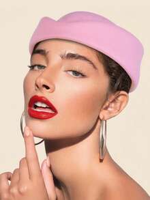 1 件欧洲、美国、英国复古空姐风格女士毡羊毛贝雷帽，优雅女士茶会帽，适合婚礼、派对、仪式、休闲装，四季皆宜