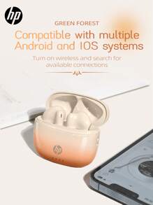 HP HP New 5.4 Wireless Earbuds True Wireless In-Ear Headphones, Playback Time 30H, Compatible With Apple, Android And Other Devices, Valentine's Day Gifts, Suitable For Spring, Summer, Autumn And Winter, Comes With Earphone Storage Bag, Exquisite Gift, Best Gift For Halloween And Christmas