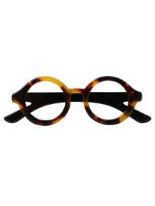 1 件女士亚克力眼镜形胸针，创意办公室/通勤胸针配饰，随机棕色图案设计 - 眼鏡 - 查看 10