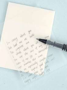 1pc Transparent Sticky Notes, High-Quality Adhesive Memo Pads, Waterproof And Writable, Suitable For Students