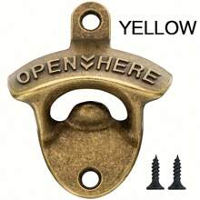 Bottle Opener Wall Mounted Vintage Retro Alloy Hanging Open Beer Tools Four Colors Available Beer Soda Stonego Bar Accessories Kitchen Gadgets