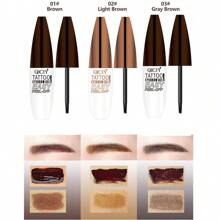 Gel tinte de cejas de tatuaje que se pela, tinte de cejas de tatuaje semi-permanente que se pela, dura hasta 3 días, impermeable, a prueba de transferencia, para unas cejas talla grande llenas y definidas