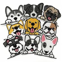 9pcs/Set Cute Dog Breed Embroidered Patch, Cartoon Puppy Thermal Adhesive DIY Sew-Free Decoration For Clothing, Backpack, Shoes - Multicolor - View 5