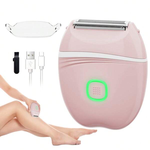 Nouvelle édition de rasoir électrique pour femmes 2025, rechargeable. Épilation des poils privés, épilation du corps entier, épilation des aisselles. Rasoir rechargeable pour l'épilation des jambes, disponible en rose et violet