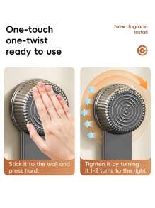 1pc Metal Pot Lid Rack, Wall Mounted Pot Lid Rack, Rotating Suction Cup Can Be Adsorbed To The Wall, Adjustable Spacing, Multifunctional Pot Lid Rack, Cutting Board Rack, Punch-Free Installation, Suitable For Flat Walls, Holiday Gifts, Mother's Day Gifts