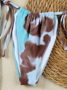 Polovedo Official New Arrival Spring/Summer Sexy & Elegant Printed 3 PiecesBikini Swimsuit, Suitable For Beach, Vacation, Date - Multicolor - View 5
