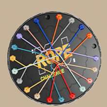 Twisted Rope Puzzle Game Rope Knots,Brain Teaser Fine Motor Skills String Solution Central Lacing,Untangle Stack Puzzle Sorting Board Game