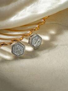 1 Pair Fashion Cubic Zirconia Cross Drop Earrings For Women For Wedding Engagement Anniversary Party Jewelry Valentine's Day Gift,Mom,Mother,Mother's Day,Gift