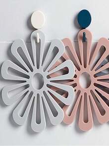 Alfombrilla redonda resistente al calor de silicona suave, base aislante antideslizante, salvamanteles para hogar mesa té café tazón plato, diseño creativo con pétalos - Multicolor - Ver 5