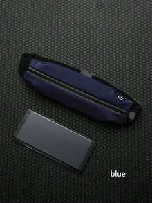 1 pieza Bolsa de cintura impermeable y transpirable con un solo bolsillo, bolsa de fitness ajustada y sencilla para correr y yoga