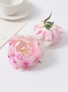 5pcs Artificial Peony Flower Hair Accessories, Handmade Hair Clips For Bridal Hairstyle, Wedding Photography Props, Multiple Colors Available