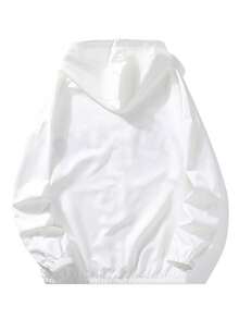 جاكيت واقي من الشمس خفيف الوزن، مطبوع بحرف، تهوية جيدة، فضفاض المقاس، مناسب للجنسين في الصيف