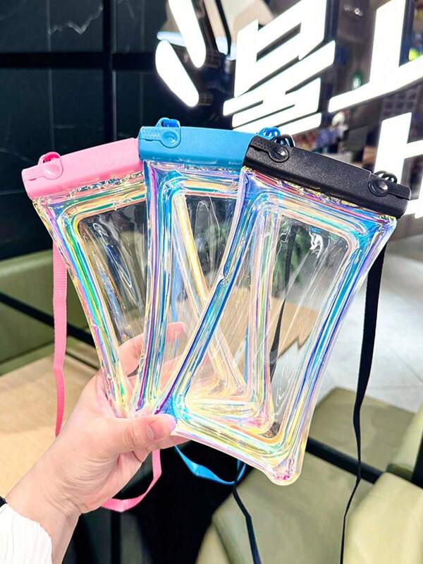1pc Waterproof Phone Case With Touch Screen,Drift Diving Swimming Waterproof Bag,Waterproof Phone Pouch For Swimming And Diving,Universal Sealed Dry Bag For Mobile Phones,For Swimming, Water Sports, Drifting Equipment Storage Bag Purse Wallet For Outdoor Sport Summer Vacation Beach Travel Holiday Pool