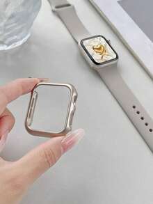 1 件星光色男女休闲时尚 PC 镂空手表壳防摔保护壳，兼容 表壳 38/40/41/42/44/45/46/49 毫米，适用于 Series Ultra/SE/11/10/9/8/7/6/5/4/3/2/1，智能手表表壳配件 - 鏤空星光色 - 查看 8