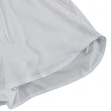 Adidas 2025 女士俱乐部短款针织短裤，JE7114 - 白色 - 查看 4