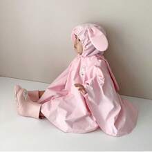 1pc Rain Poncho Kids,Toddler Poncho With Hood,Waterpoof Rain Jacket Coat,3D Cartoon Children Rainwear For Girl Boy