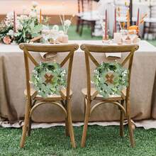 1/2/3 Pcs Artificial Eucalyptus Leaves Candle Rings 9.8 Inch Wedding Center Greenery Candle Rings Wreath Pillar Candle Holder For Spring Summer Wedding Home Door Tabletop Decoration Table Centrepiece - Multicolor - View 10