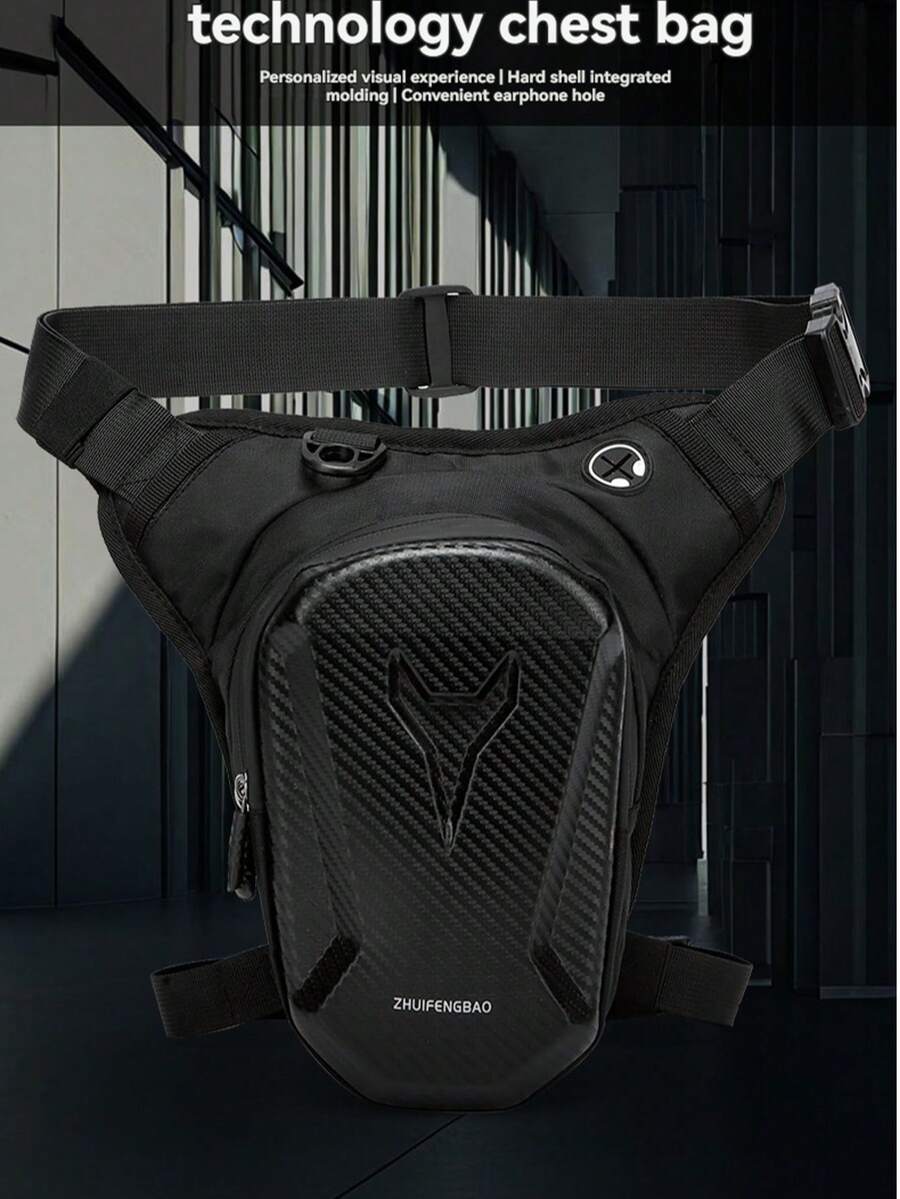 Tactical Leg Bag, Men's Motorcycle Riding Multi-Function Tie-On Waist Bag & Crossbody Bag For Outdoor 2000s Style