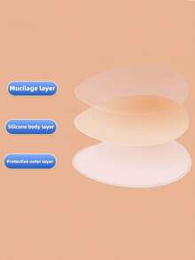 1/5 Peças Adesivos de Natação de Silicone Ultrafinos para Mulheres - Design Sem Costura e à Prova d''Água para Proteção de Maiô Bikini e Calças de Ioga - Multicolorido - Visão 4