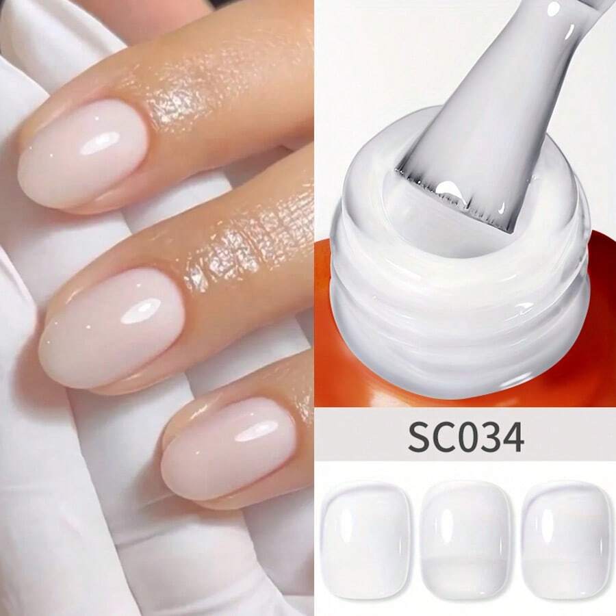 Tonitu g. Tonitu G 7ml Gelee Gel Nagellack - 7 leuchtende Farben, Abweichbar, UV/LED-Aushärtung, transluzentes nude rosa rot mintgrün milchiges rot semi-permanenter Gel-Nagellack für Maniküre zu Hause, im Salon und Nagelkunst, Geschenk für Frauen Nägel - Verschiedenfarbig - Übersicht 1