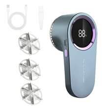 1pc Rechargeable Fabric Shaver, Electric Lint Remover With LED Digital Display, Sweater Sofa Fabric Defuzzer, Suitable For Sweaters, Sofas, Furniture