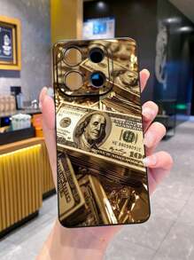1 pieza Funda para smartphone resistente a los golpes con diseño de moneda de dólar