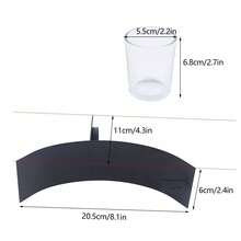Futchoy Portavelas de pared - Negro - Ver 2