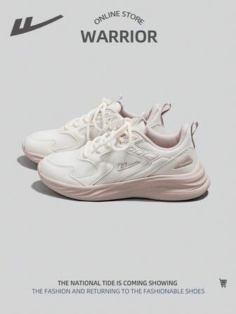 WARRIOR 1 Pair Women's Lace-Up Mesh Comfortable Casual Fashion Design Sneakers