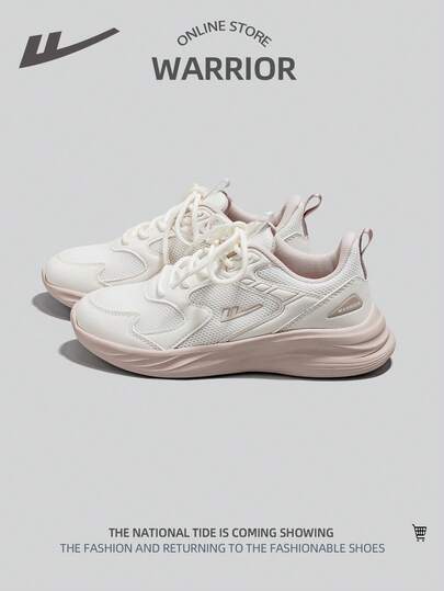 WARRIOR 1 Pair Women's Lace-Up Mesh Comfortable Casual Fashion Design Sneakers