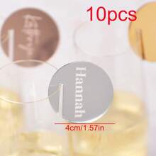 2/10/20/50/100 Pcs Custom Wine Charm With Names, Wedding Name Place Card Ideas Glass Marker Wine Charm Wedding Drink Tags Cocktail Champagne Charms Drink Label Glass Charm Place Setting, Multi-Functional, Durable, Ornamental, Reusable, Exquisite, Stylish, High-Quality, Colorful, Modern, Custom, Personalized, Unique, Home, Garden, Office, For Anniversaries, For Valentine's Day, For Mother's Day, For Birthdays, For Father's Day, For Graduation, For Weddings, For Housewarming,Vacay Vibes,Graphic Print